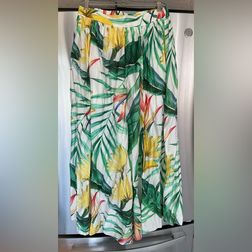 NWOT H&M Tropical Print Maxi Skirt M - Picture 9 of 9
